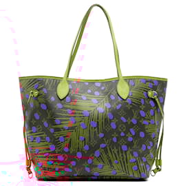 Louis Vuitton-Louis Vuitton Brown Monogram Jungle Dots Neverfull MM-Brown