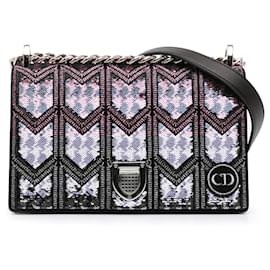 Dior-Dior Pink Small Sequin Embroidered Diorama Crossbody-Pink,Golden