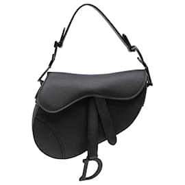 Dior-Dior Black Mini Ultra Matte Calfskin Saddle-Black