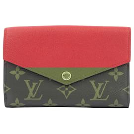Louis Vuitton-Louis Vuitton Portefeuille Pallas Compact Bi-fold Wallet-Brown,Red