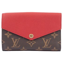 Portafoglio Pallas Compact Bi-fold di Louis Vuitton Marrone Rosso