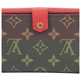 Louis Vuitton-Louis Vuitton Portefeuille Pallas Compact Bi-fold Wallet-Brown,Red