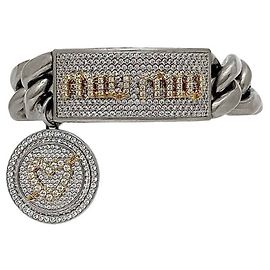 Miu Miu Silber Charm-Armband Silber