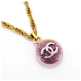Chanel-Chanel Gold Plated Necklace with Coco Mark-Golden