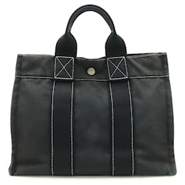Hermès-Sac tote PM Deauville Hermes-Noir