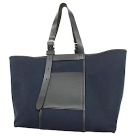 Hermès-Sac fourre-tout Hermes Navy-Bleu Marine