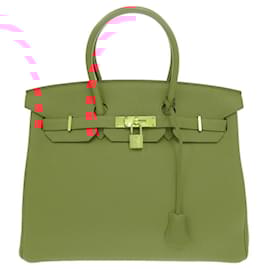 Hermès-Sac à main Hermes Birkin 35 en Rose Jaipur-Rose