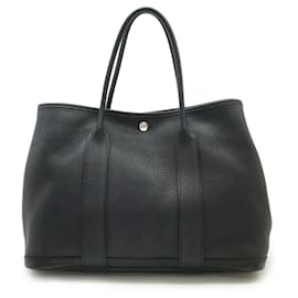 Hermès-Sac Tote Hermes Garden PM 36-Bleu,Jaune