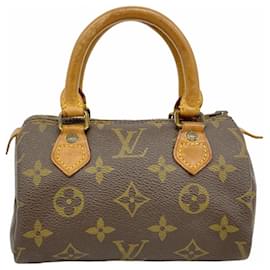 Louis Vuitton-Louis Vuitton Monogram Mini Speedy Handbag-Brown