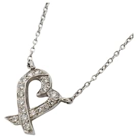 Tiffany & Co-Tiffany Loving Heart Necklace in Platinum and Diamond-Other