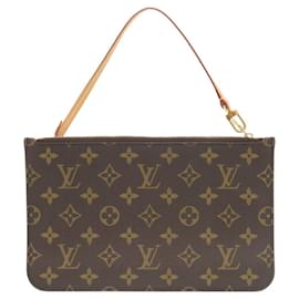Louis Vuitton-Louis Vuitton Monogram Neverfull Pouch-Brown,Monogram