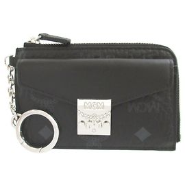 Estuche para tarjetas de PVC negro MCM Negro