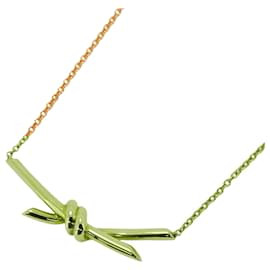 Tiffany & Co-Tiffany Knot Necklace in 18K Pink Gold-Other