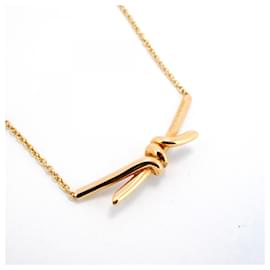 Tiffany & Co-Tiffany Knot Necklace in 18K Pink Gold-Other