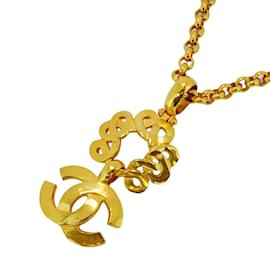 Chanel-Chanel Gold Plated Necklace-Golden