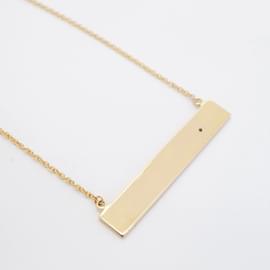 Tiffany & Co-Tiffany Necklace Loving Heart Bar in 18K Pink Gold with Diamond-Other