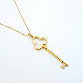 Tiffany & Co-Tiffany Necklace Trefoil 18K Yellow Gold-Other