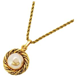 Chanel-Chanel Gold Plated Necklace with Coco Mark-Golden