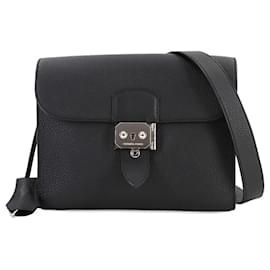 Hermès-Sac à bandoulière Depeche 21 d'Hermès-Noir
