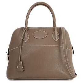 Hermès-Sac à main Hermes Bolide 31-Taupe