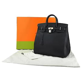 Hermès-Sac à main Hermes Haut à Courroies 40-Noir