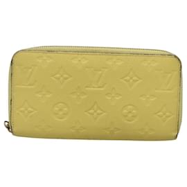 Louis Vuitton-LOUIS VUITTON Monogram Empreinte Zippy Wallet Citrin M60572 LV Auth fm4645-Golden