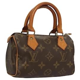 Louis Vuitton-LOUIS VUITTON Monogram Mini Speedy Hand Bag M41534 LV Auth 122180-Monogram