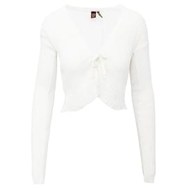 Romeo Gigli-G Gigli Knit Cardigan-Eggshell