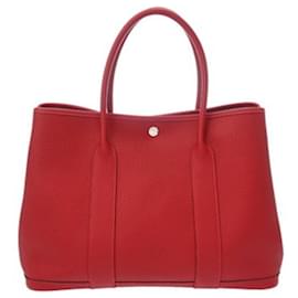 Hermès-Hermes Garden Party PM Handbag-Red