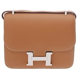 Hermès-Sac à épaule Hermes Constance 3 Mini 18 Miroir Or-Doré
