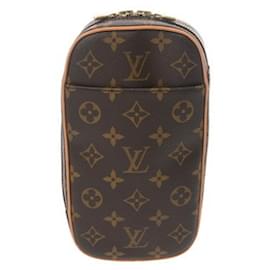 Louis Vuitton-Pochette Ganjou Monogram Louis Vuitton Marron M51870-Marron