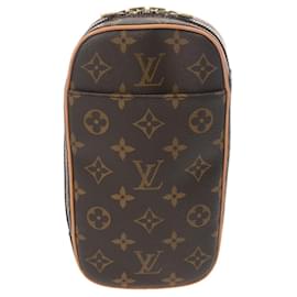 Louis Vuitton-Pochette Ganjou Monogram Louis Vuitton Marron M51870-Marron