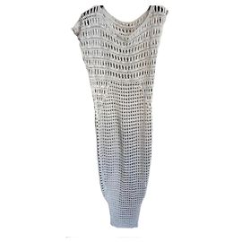 Vestido Maxi Asimétrico All Saints Gris Algodón Gris