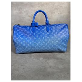 Louis Vuitton-Louis Vuitton Keepall 50 Cloud-Blue,Light blue,Dark blue