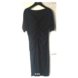 Jean Paul Gaultier Kleid schwarz aus Rayon M Schwarz