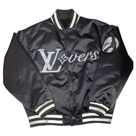 Giacca da baseball Louis Vuitton LVLovers Nero
