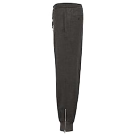 Hermès-Pantalons de jogging à cordon Hermès en laine marron-Marron,Rouge