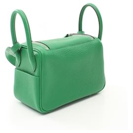 Hermès-Sac à bandoulière mini Lindy Hermes vert-Vert