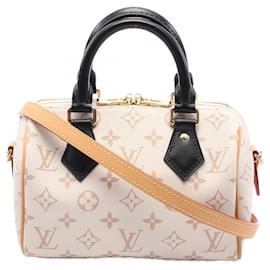 Louis Vuitton-Louis Vuitton Speedy Bandouliere 20 Handbag M46906-White