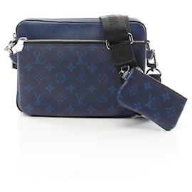 Louis Vuitton-Sac Messenger Trio Louis Vuitton Bleu Cobalt M30848-Bleu