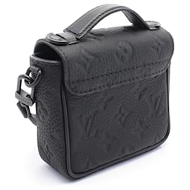 Louis Vuitton-Sac à main en cuir noir Pico S Lock de Louis Vuitton M83148-Noir