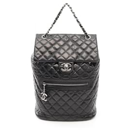 Chanel-Chanel Matelasse Leather Backpack-Black