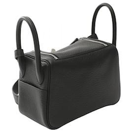 Hermès-Hermes Lindy Mini Shoulder Bag Black-Black