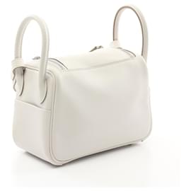 Hermès-Sac à épaule Hermes Lindy Mini Verso-Blanc