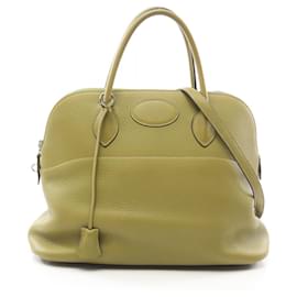 Hermès-Sac à main Hermes Bolide 37 Vert-Vert
