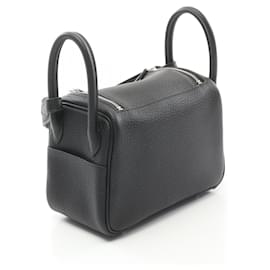 Hermès-Hermes Lindy Mini Shoulder Bag Black-Black