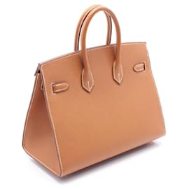Hermès-Hermes Birkin Sellier 25 Handbag Brown-Brown