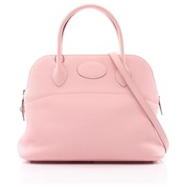 Hermès-Sac à main Hermes Bolide 31 Verso Rose-Rose