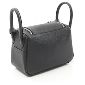 Hermès-Hermes Lindy Mini Shoulder Bag Black-Black