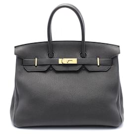 Hermès-Sac à main Hermès Birkin 35 Togo Noir-Noir